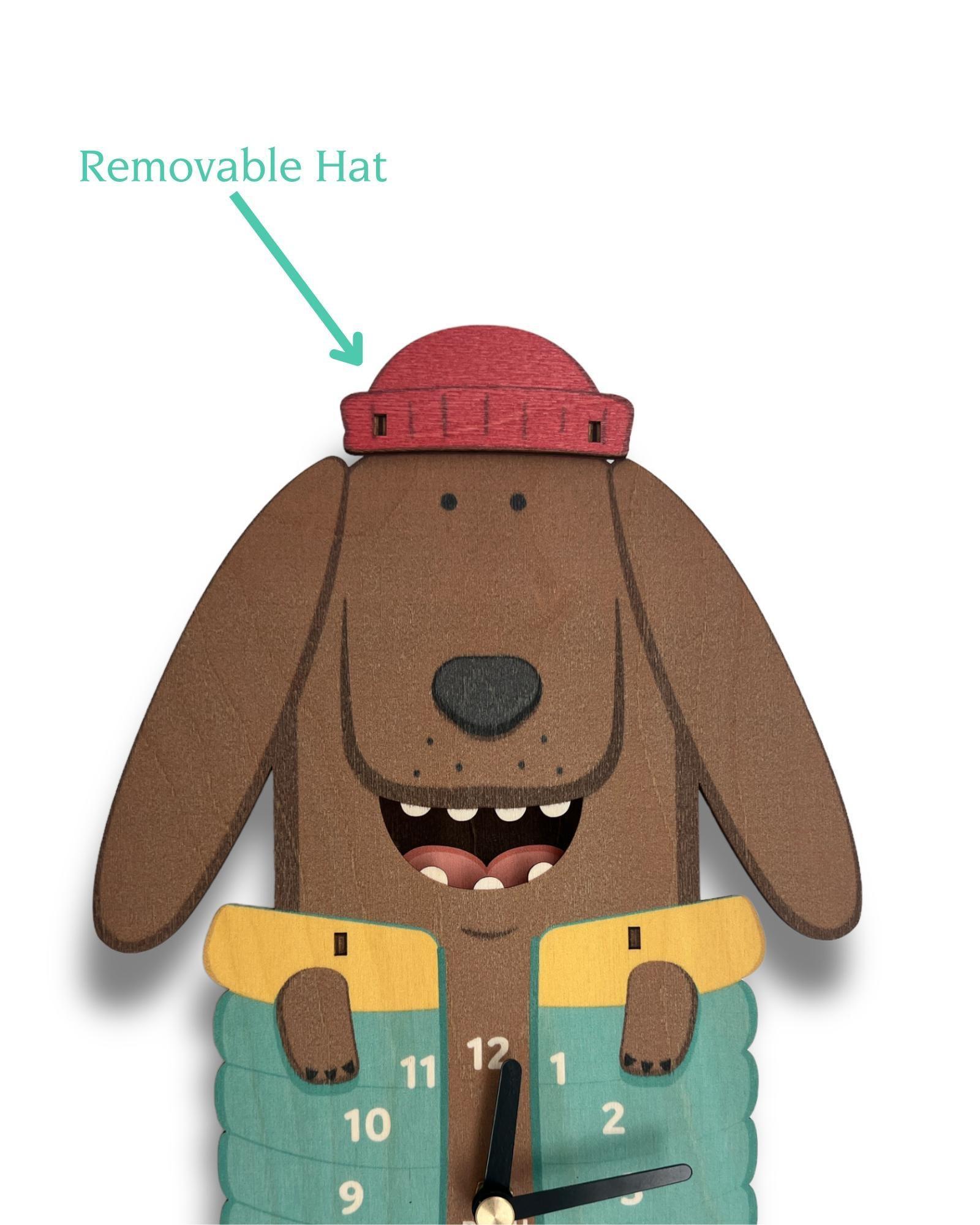 Gus the Dachshund Pendulum Clock