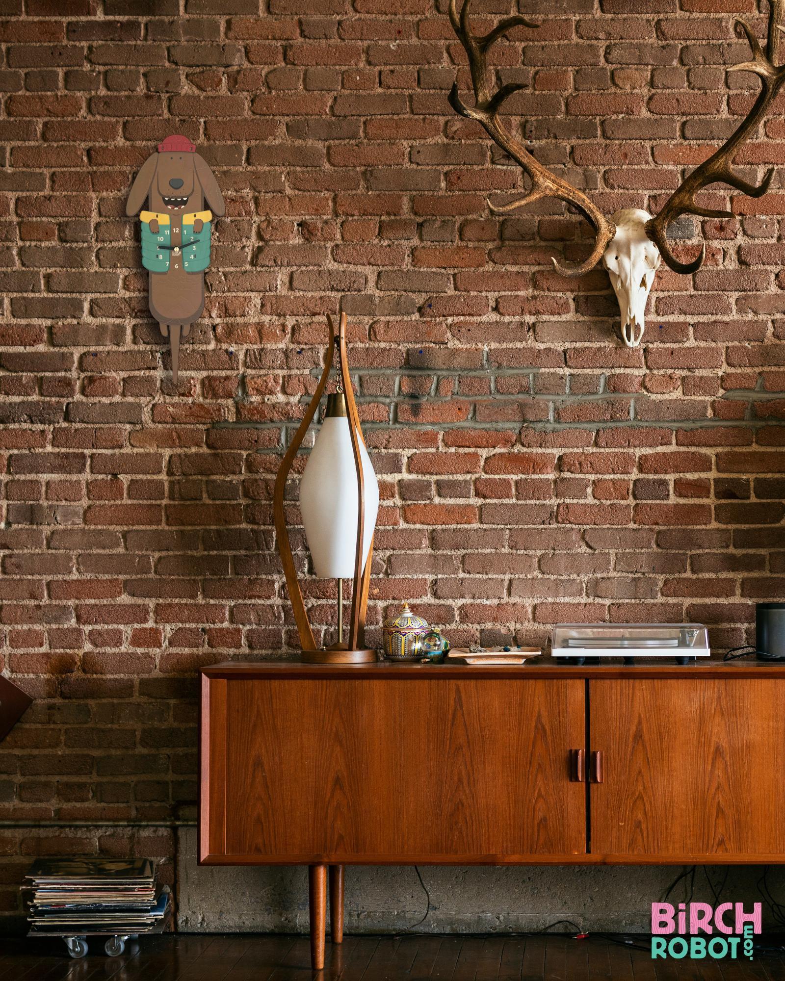Gus the Dachshund Pendulum Clock