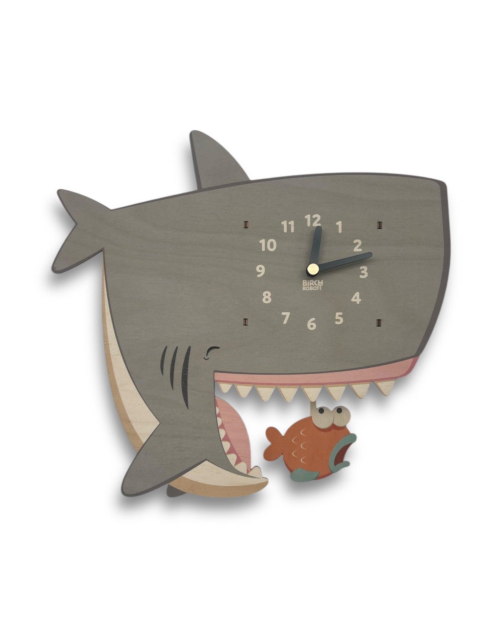 Crush the Shark Pendulum Clock
