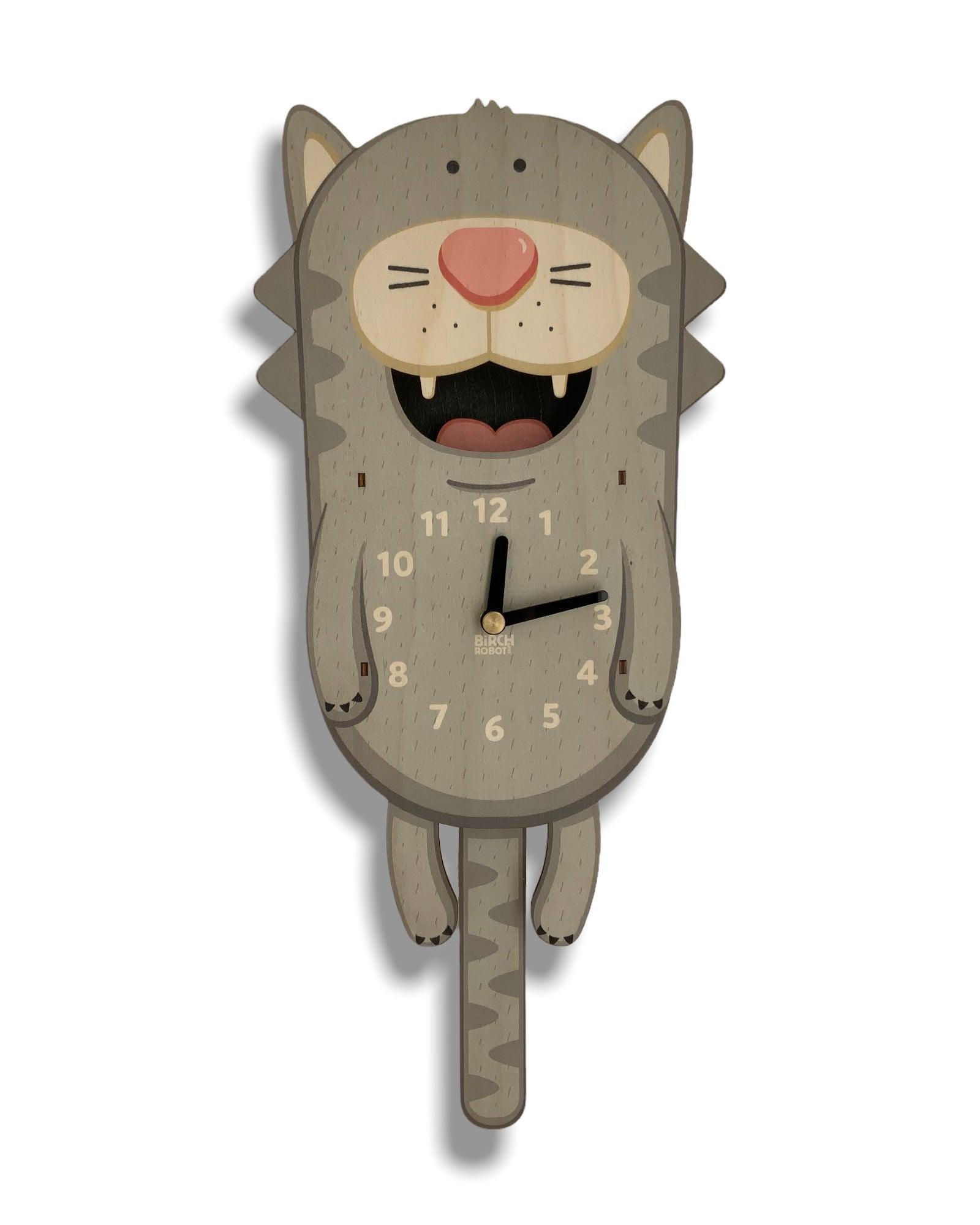 Tabby the Cat Pendulum Clock