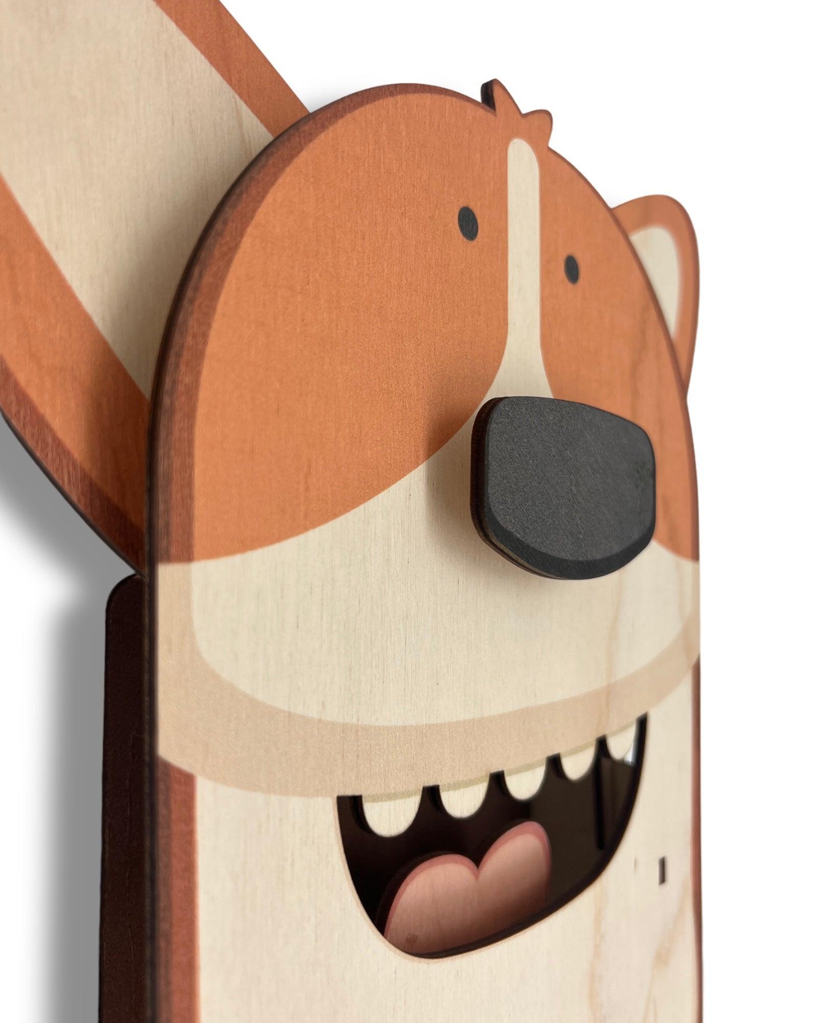 Butters the Corgi Pendulum Clock