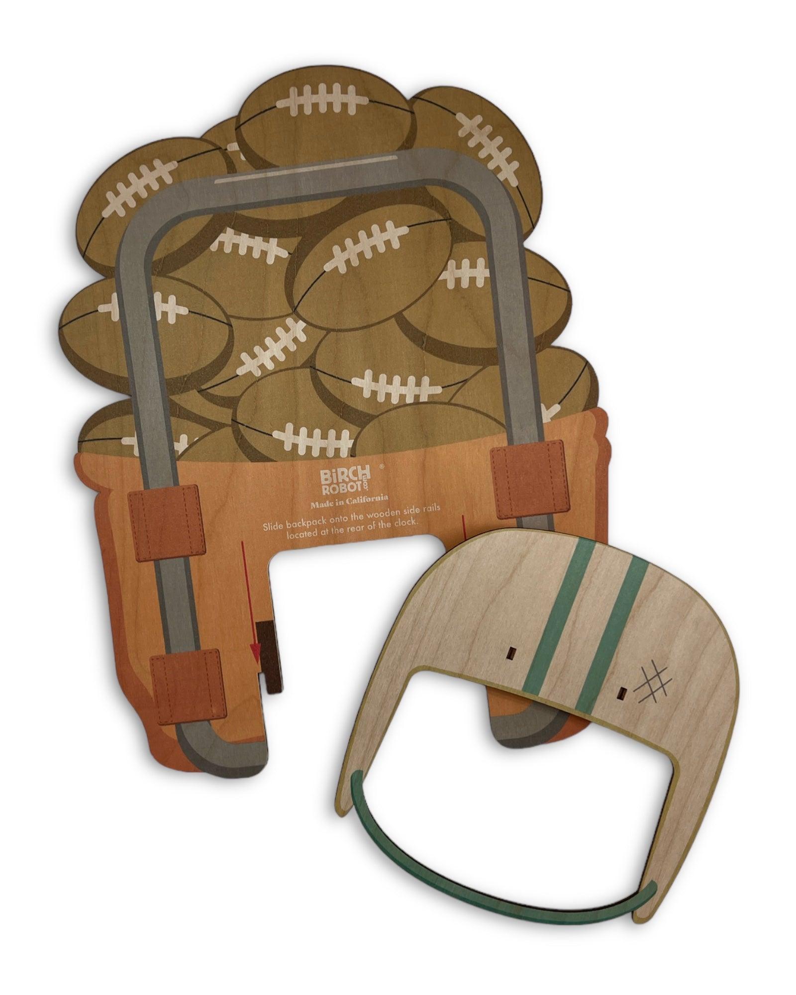 Football Helmet and Ball Carrier