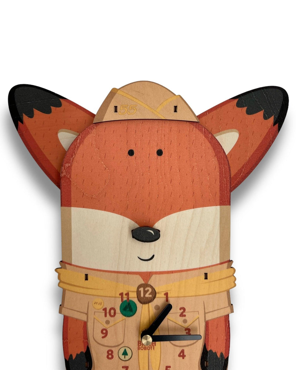 Hunter the Fox Lil Scout Pendulum Clock