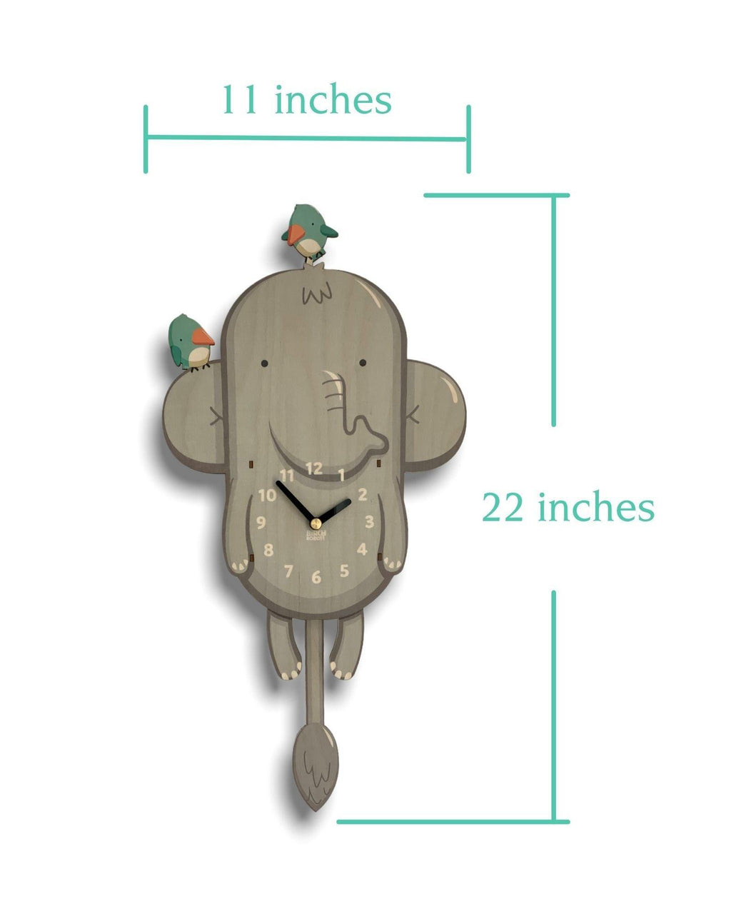 Peanut the Elephant Pendulum Clock