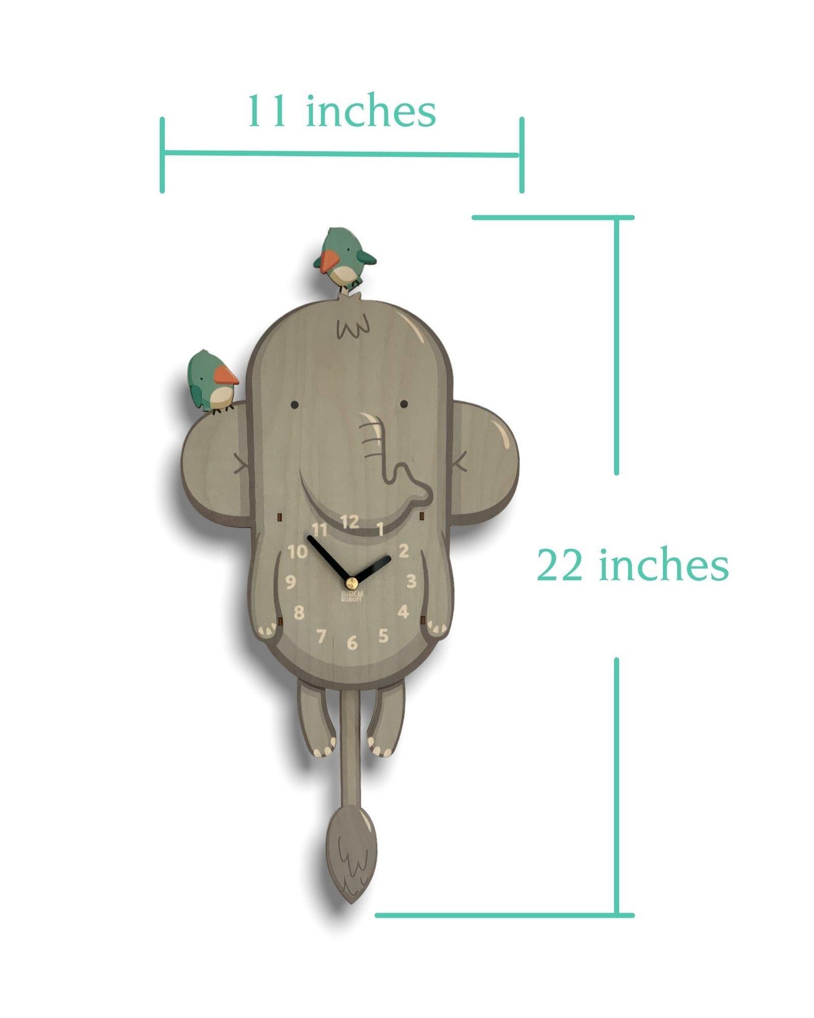 Peanut the Elephant Pendulum Clock
