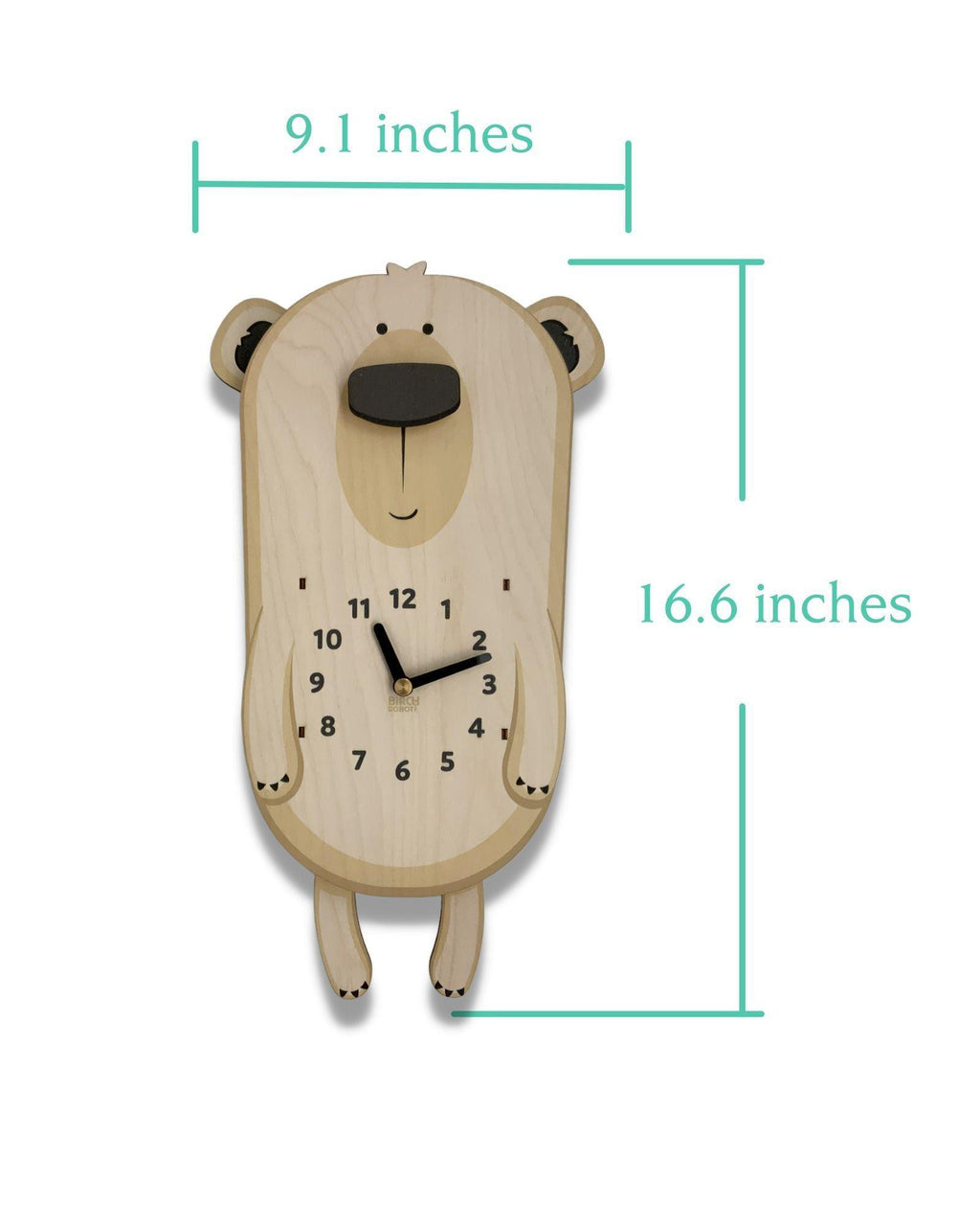 Oslo the Polar Bear Pendulum Clock