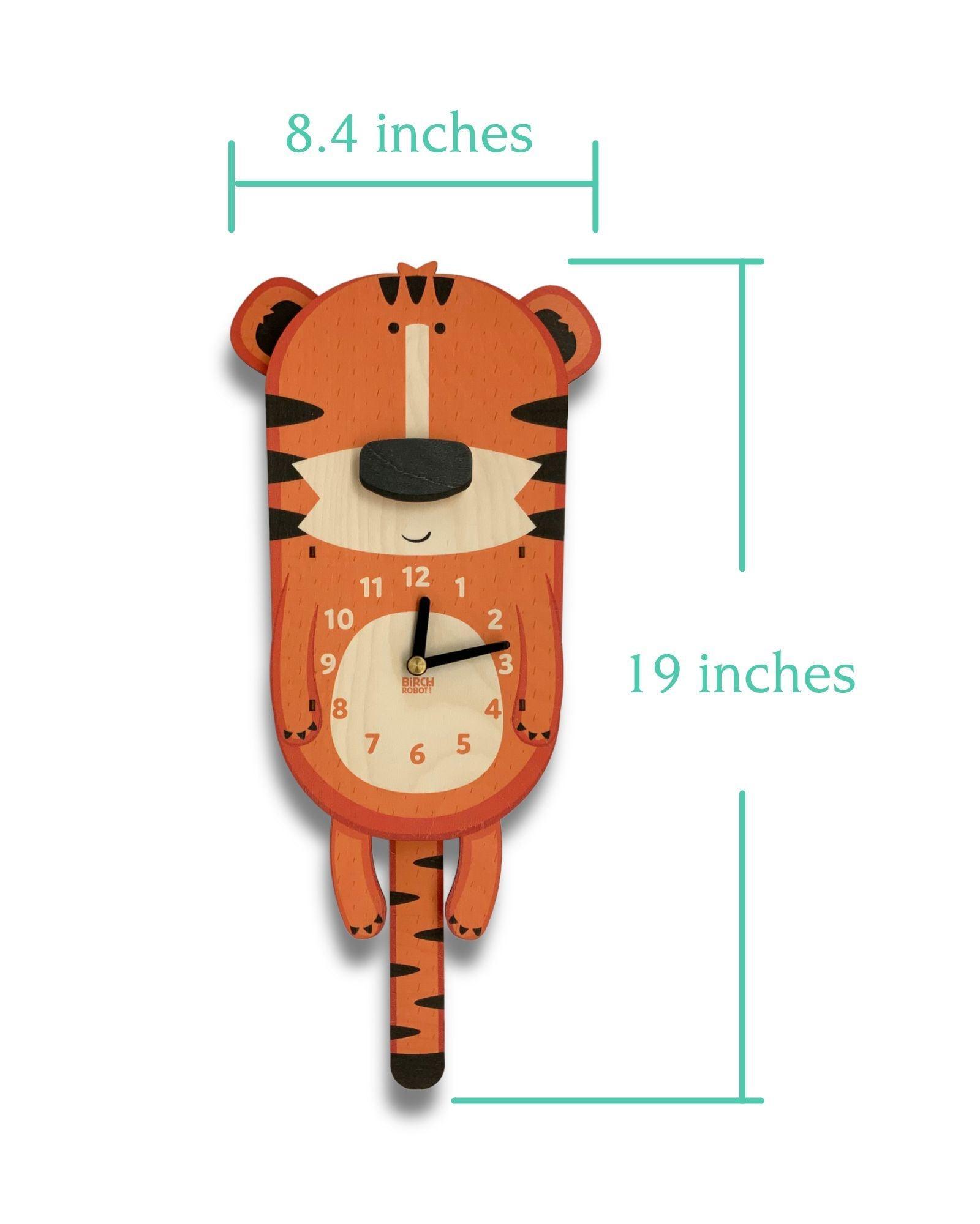 Rufus the Tiger Pendulum Clock