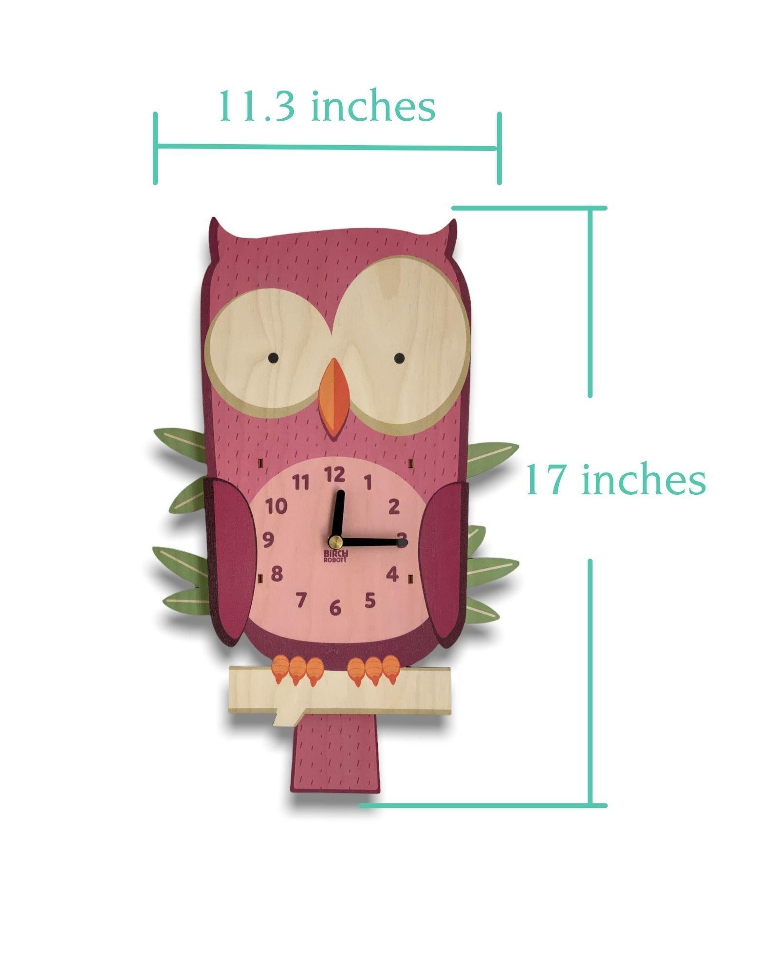 Violet the Owl Clock