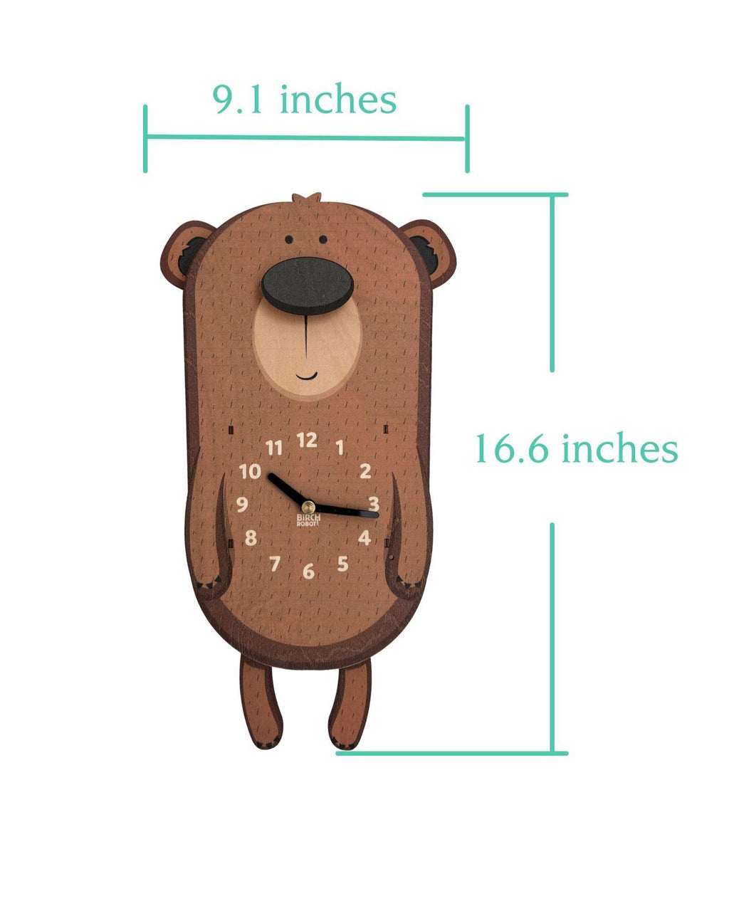 Linus the Bear Pendulum Clock