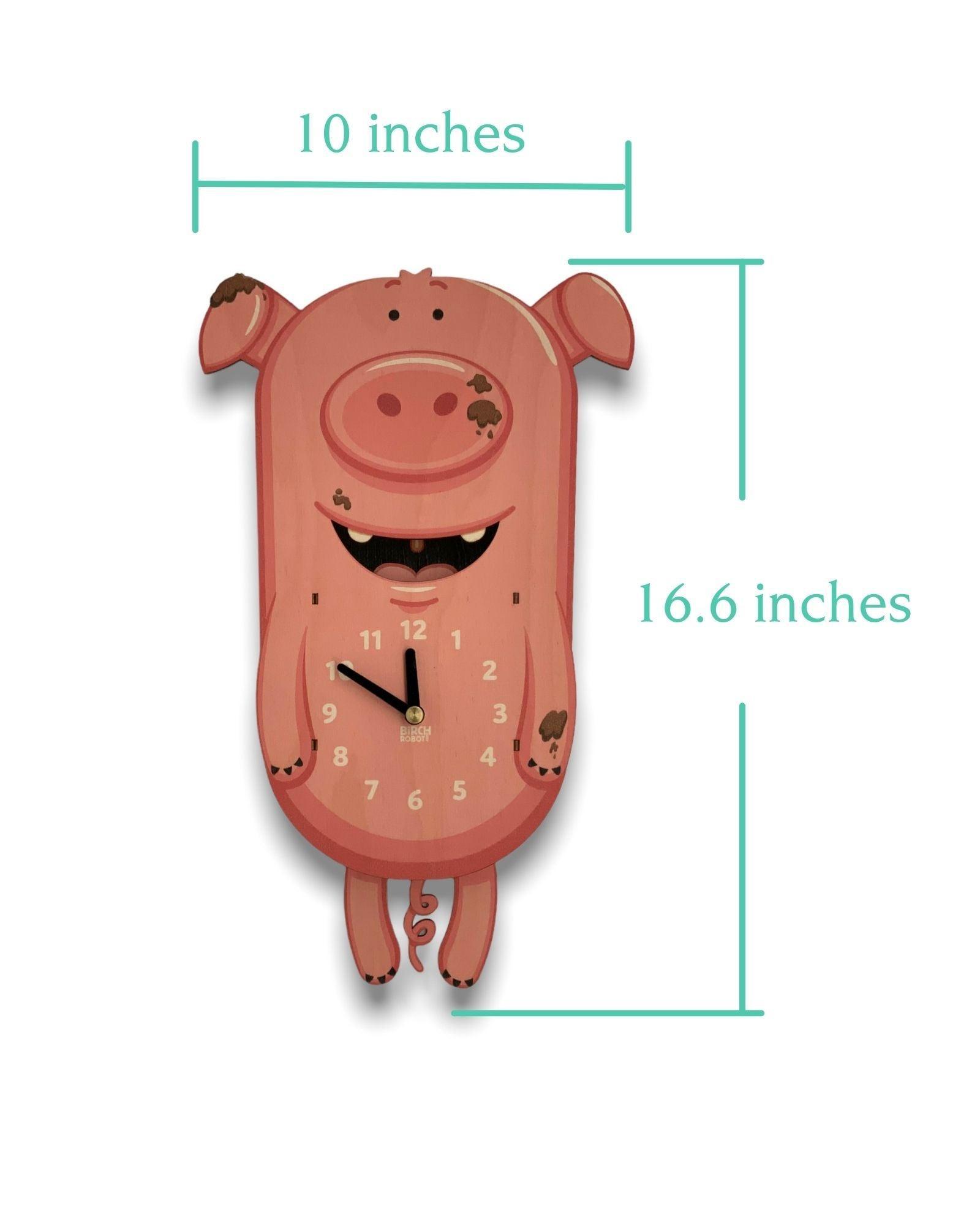 Curly the Pig Pendulum Clock