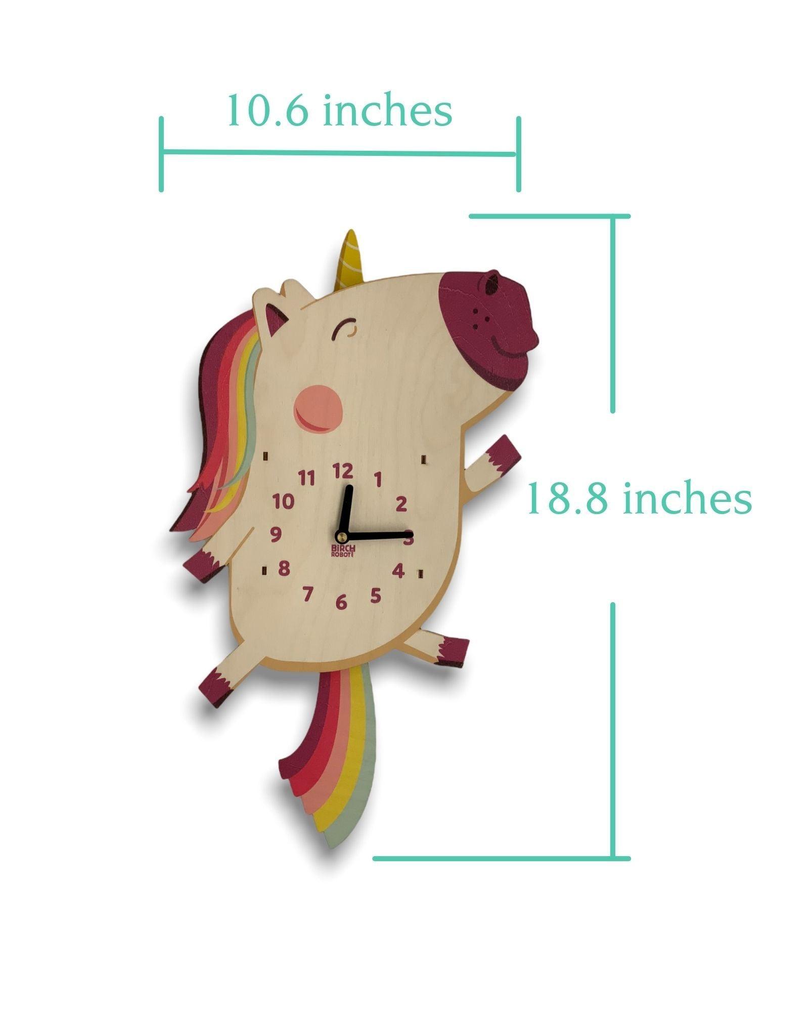 Dolly the Unicorn Pendulum Clock