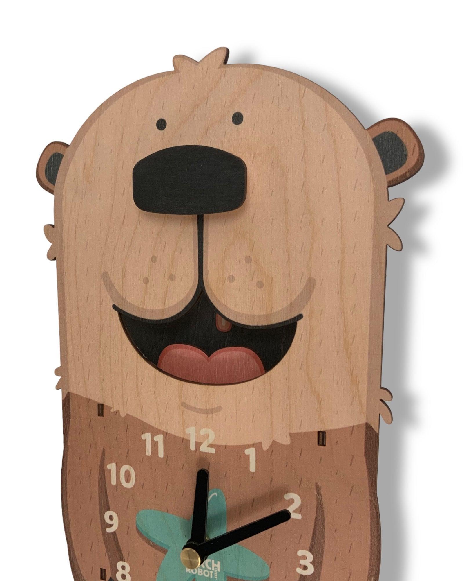 Lola the Otter Pendulum Clock
