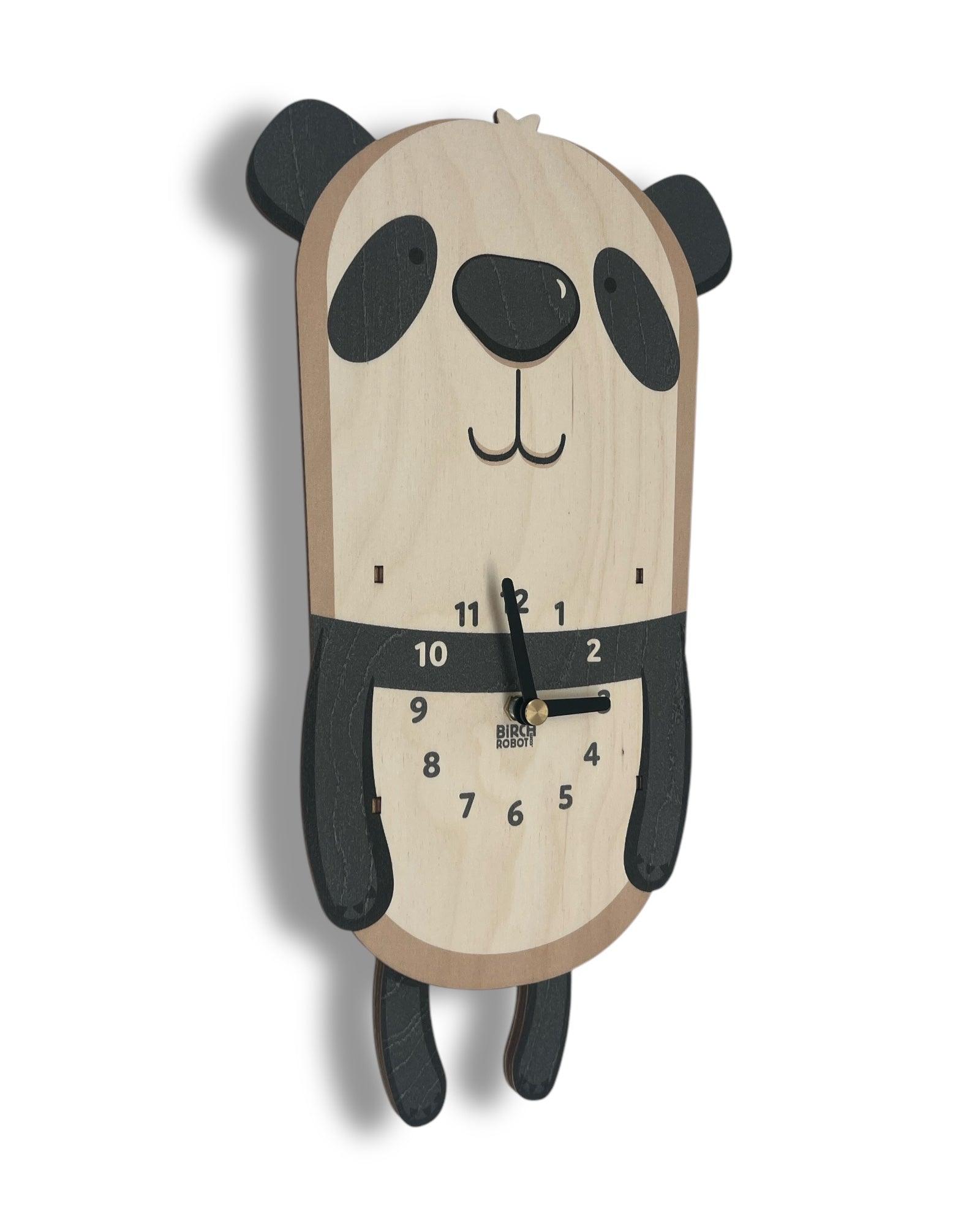 Jia the Panda Pendulum Clock
