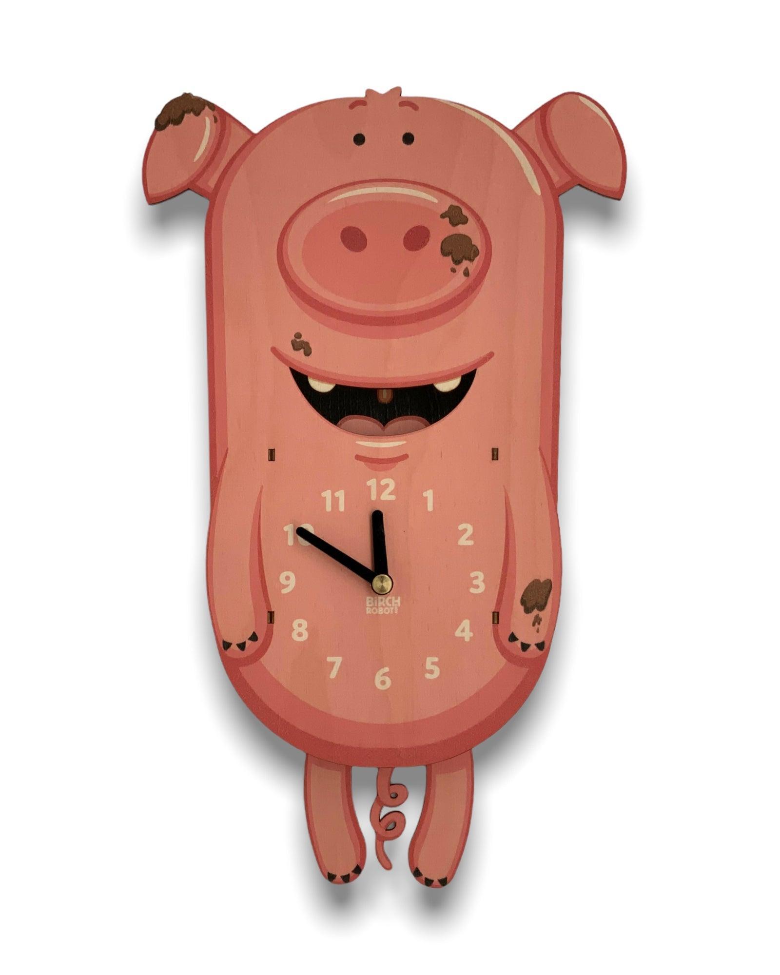 Curly the Pig Pendulum Clock