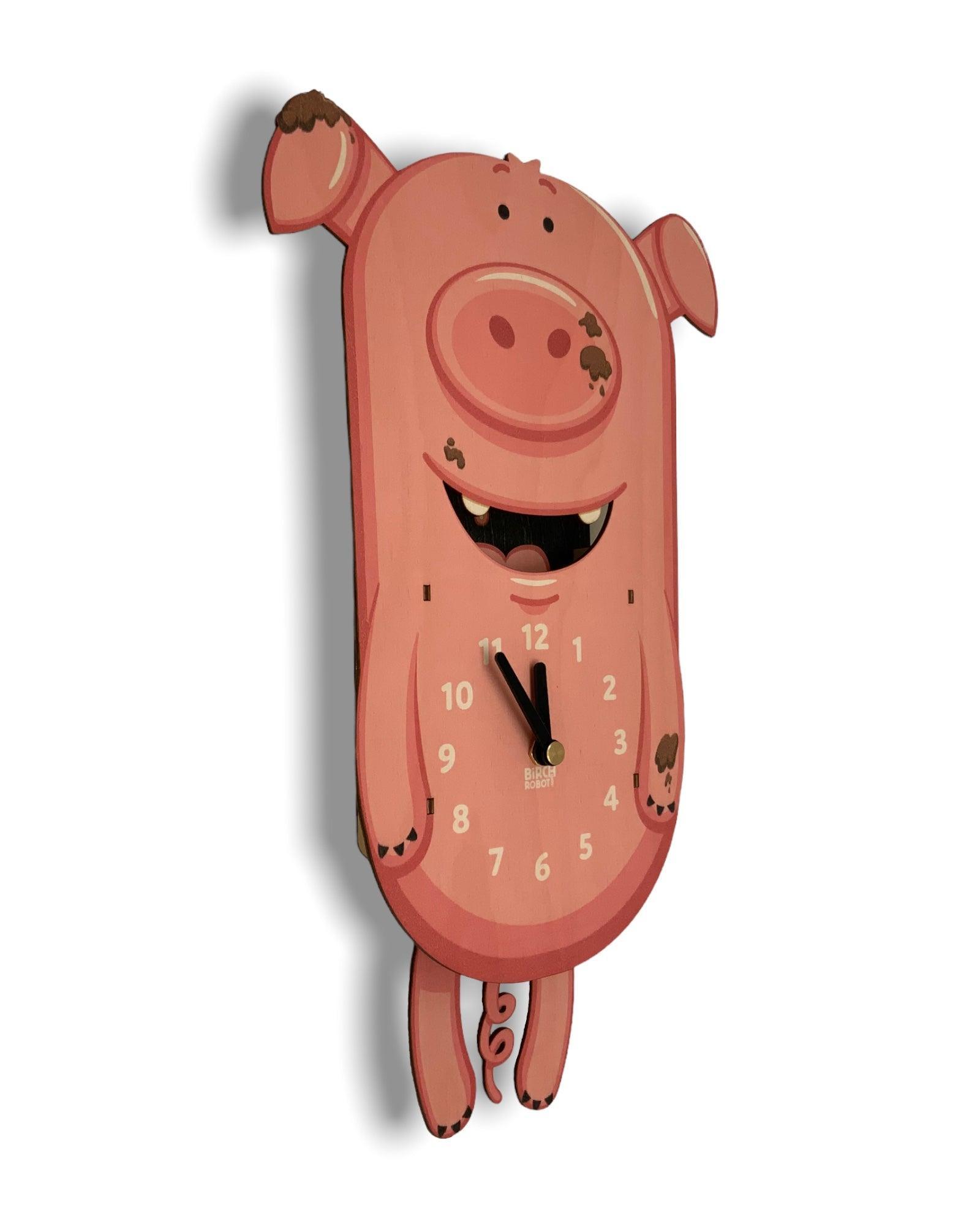 Curly the Pig Pendulum Clock