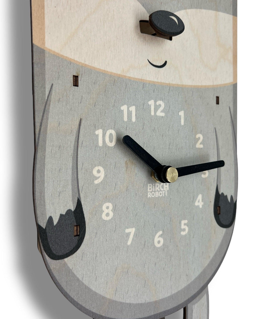 Rocky the Raccoon Pendulum Clock