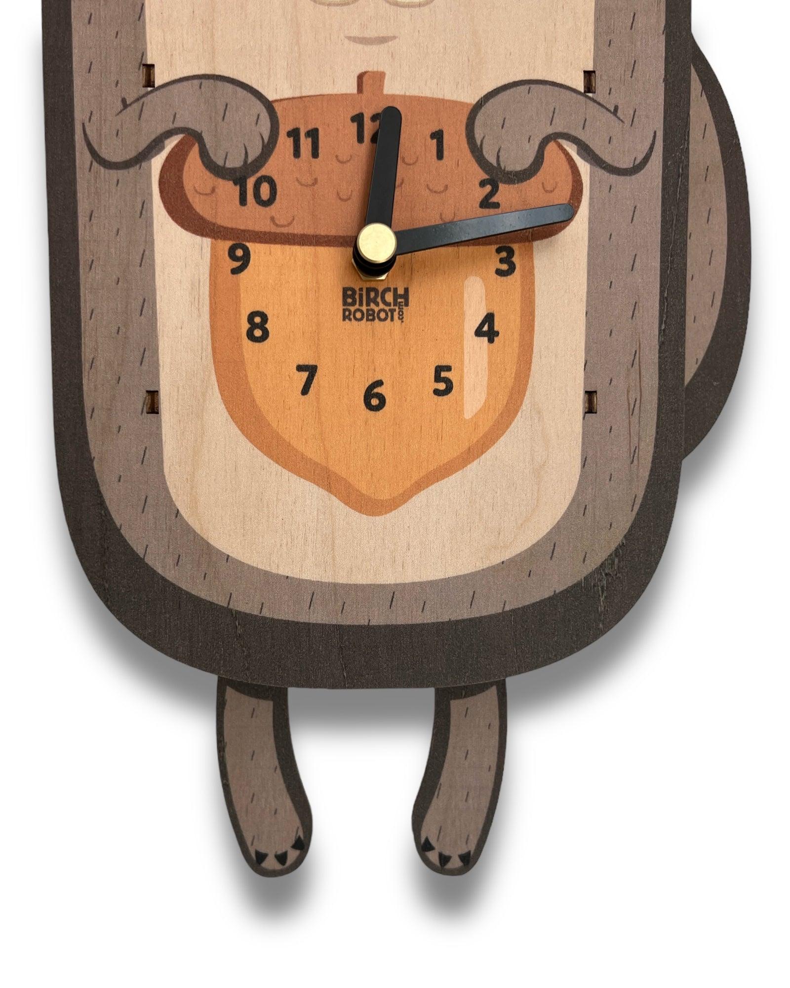 Chestnut the Squirrel Pendulum Clock