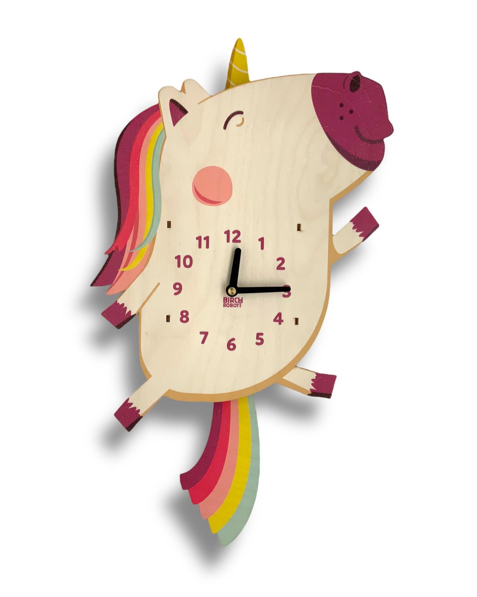 Dolly the Unicorn Pendulum Clock