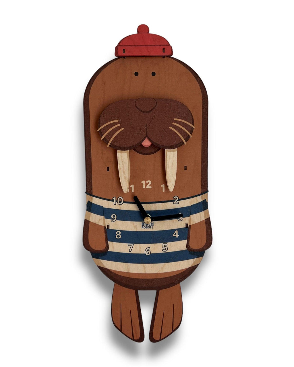 Whiskers the Walrus Pendulum Clock