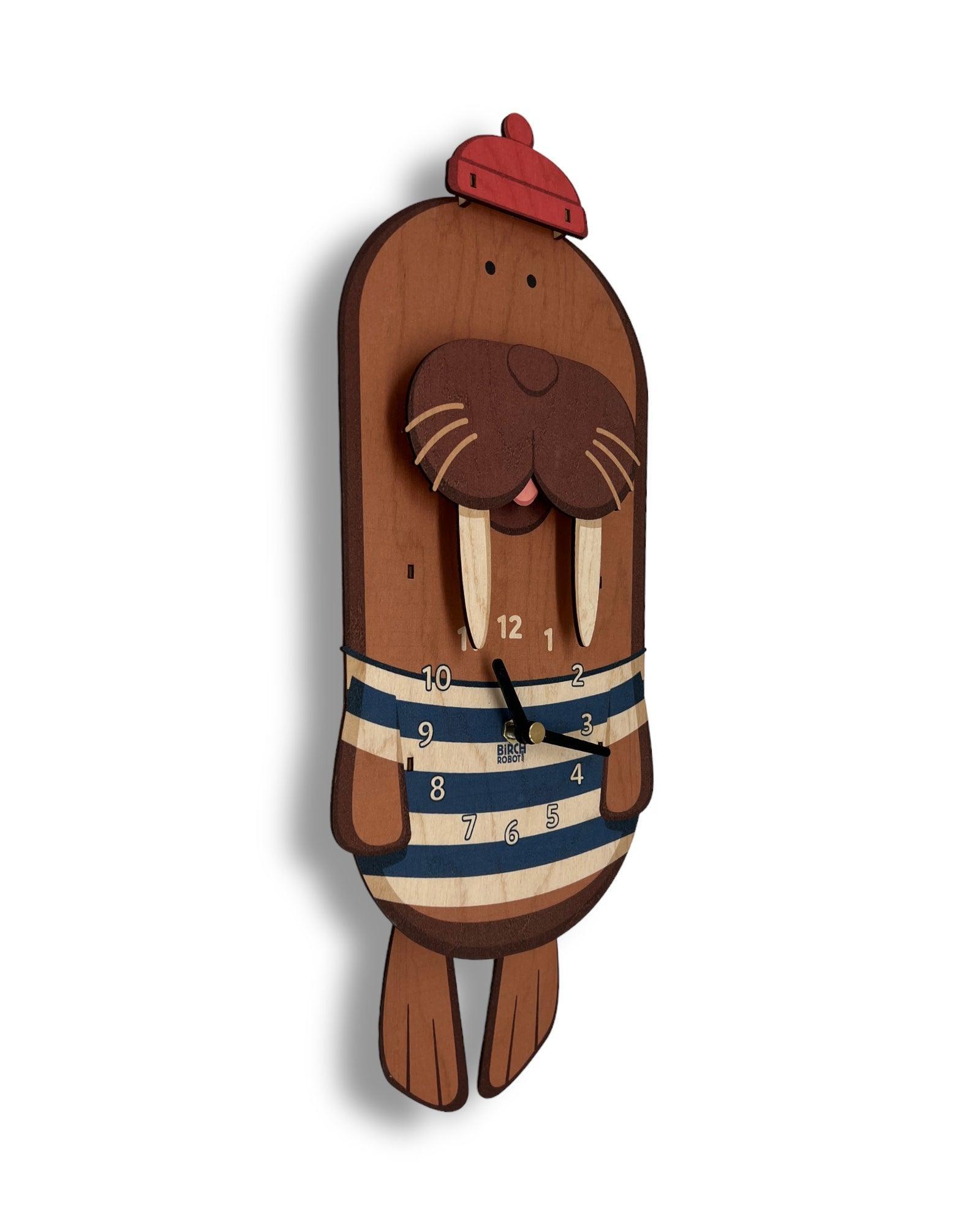 Whiskers the Walrus Pendulum Clock