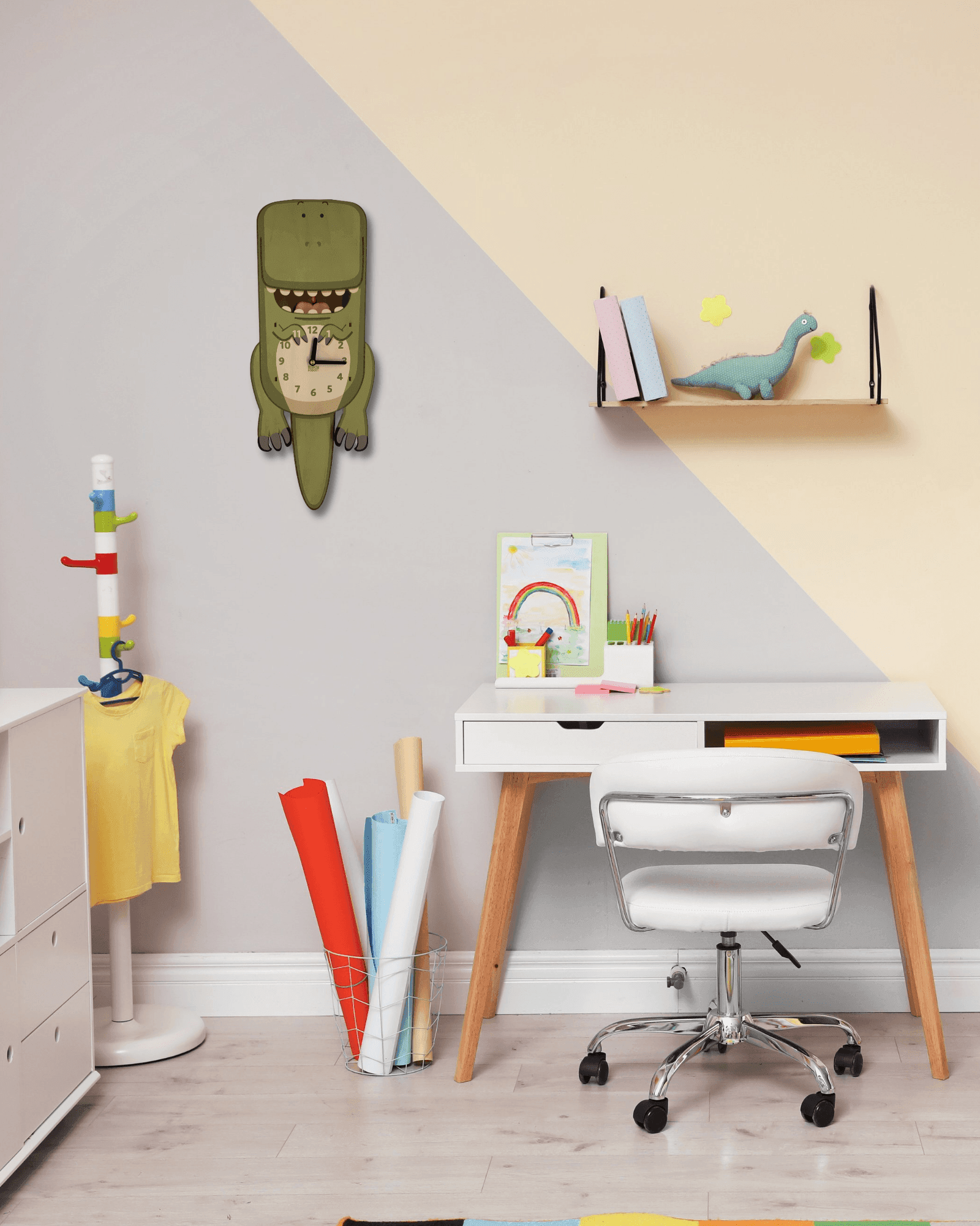 Ralphie the T-Rex Pendulum Clock